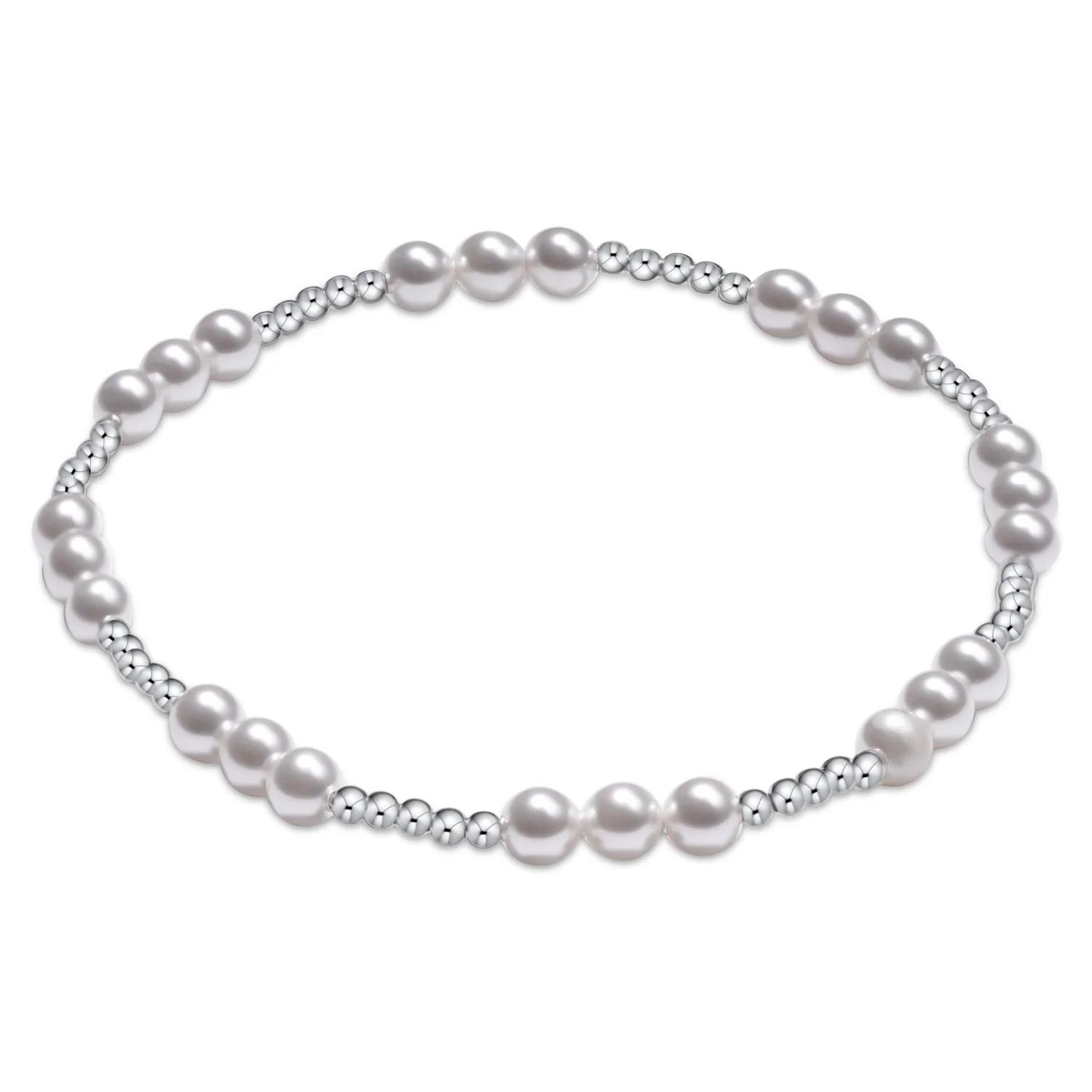 

Vlen Beaded Shell Pearl Bracelet for Women Shell Pearl Jewelry Dainty Stackable Bracelet for Daily Wear Fashion Boho Accessory