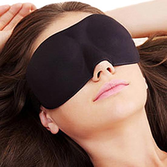 Sleeping Eye Mask Blindfold Earplugs Shade Travel Sleep Aid Cover Light Guide