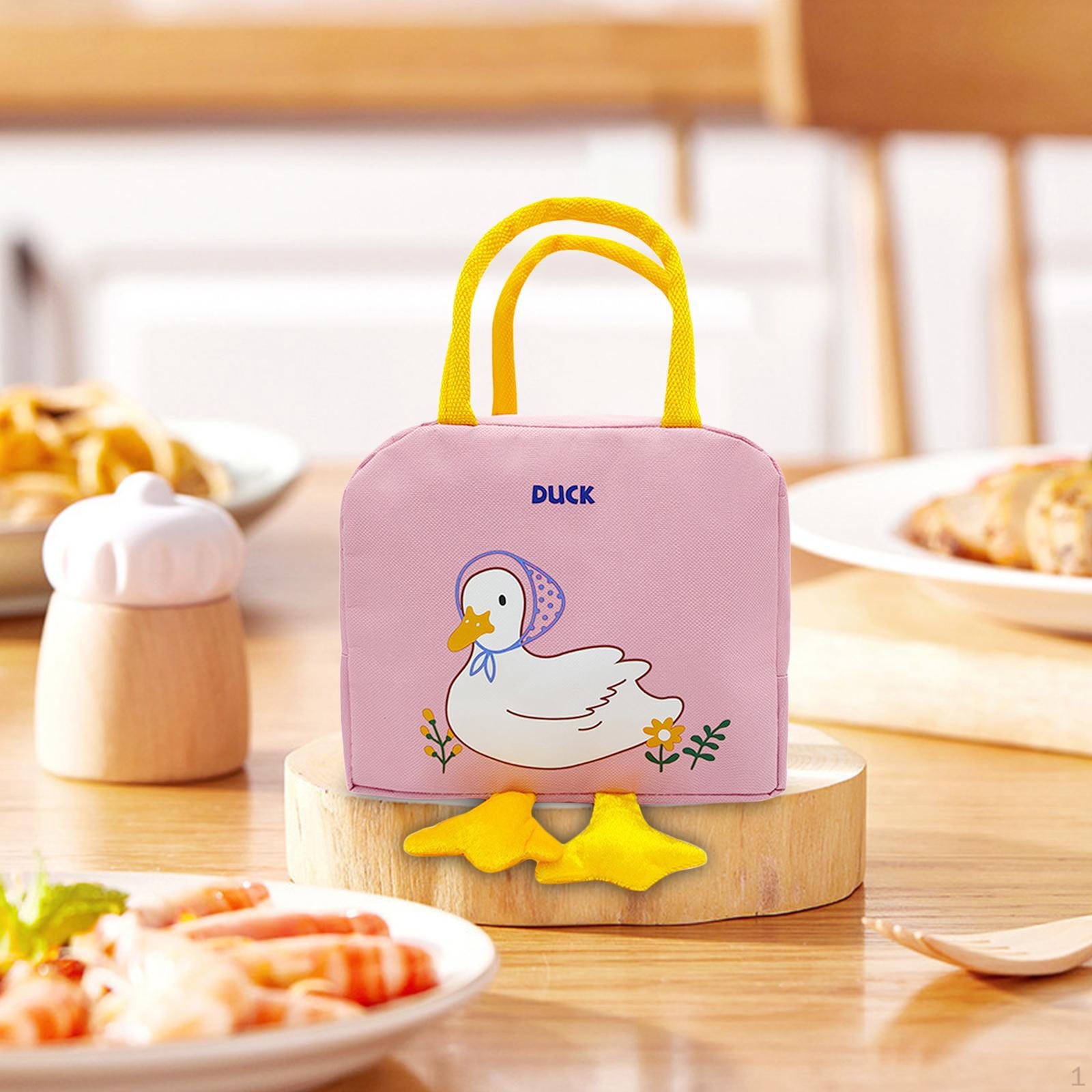 Изолированная сумка-бокс для обеда сумка-холодильник с задним карманом сумка-органайзер для еды сумка-бенто термосумка розовый 726₽