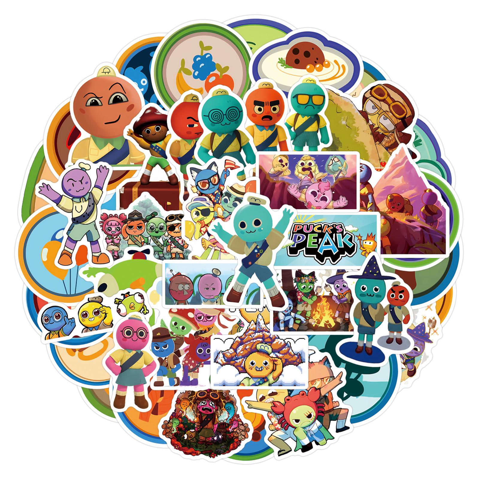 

50PCS Waterproof Cartoon Graffiti Stickers for Scooter, Notebook, and Water Cup Decoration