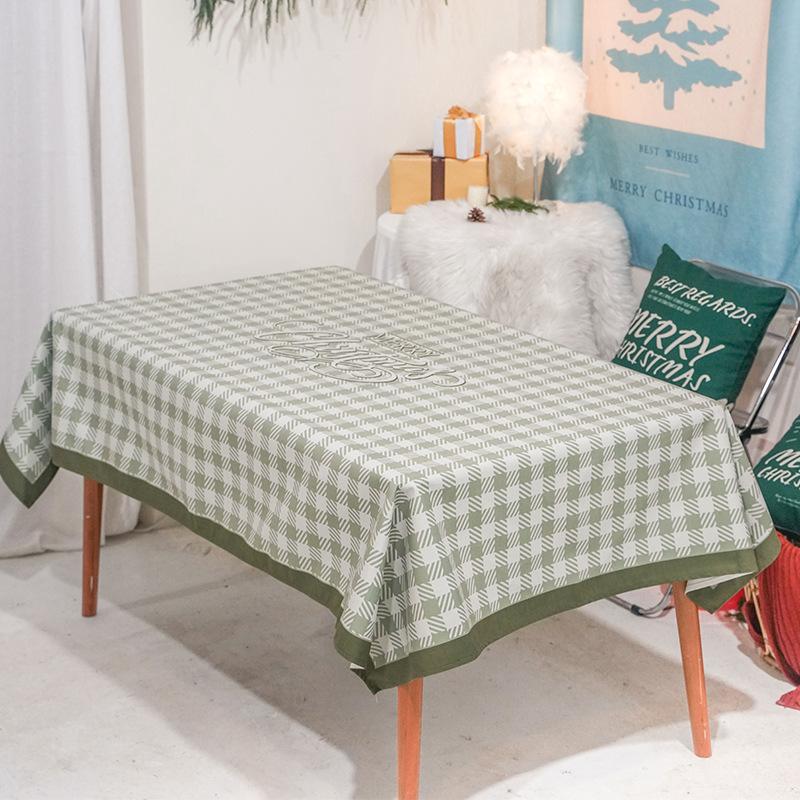 Novoroční dárek Vánoční série Vodotěsný Běžný ubrus na stůl Zesílený Obdélníkový Ubrus na jídelní stůl Ubrus na konferenční stolek