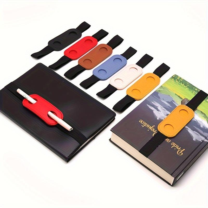 1PC Leather Pen Holder with Elastic Band, Creative Notebook Pen Protective Cover, Durable PU Leather Pen Holder