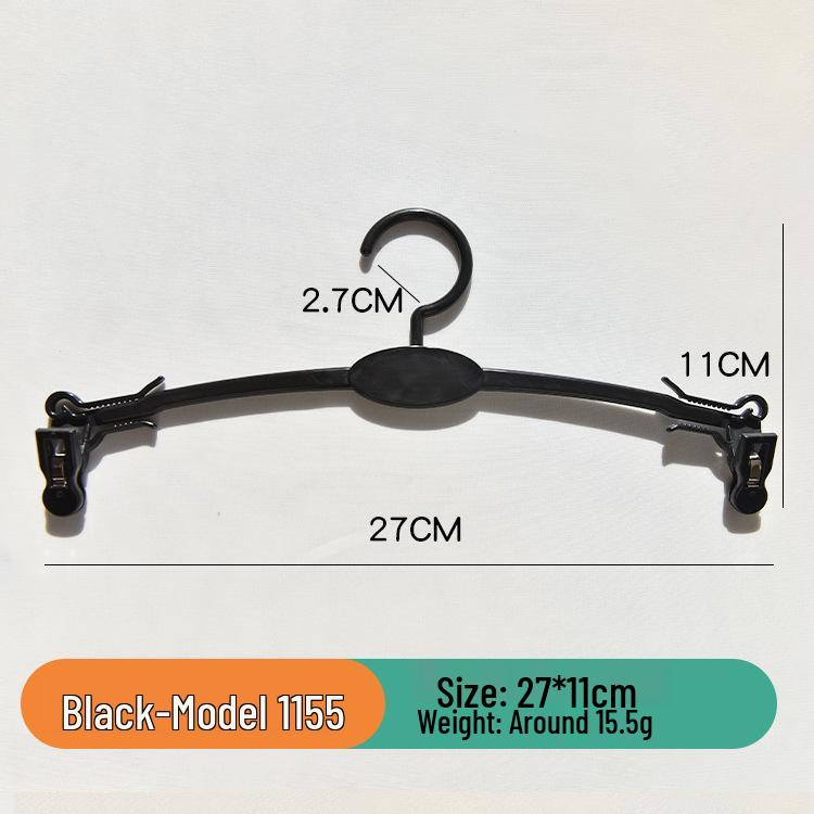 Seamless Plastic Hanger for Men's & Women's Pants, Underwear, Bras, and Panties - Drying Rack with Clips