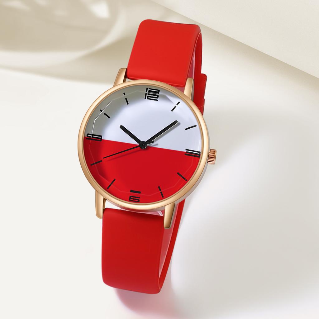 New Watch for Women Jelly Color Rose Gold Dial Student Sports Casual Silicone Strap Ladies Quartz Wristwatches Gift Clock Reloj