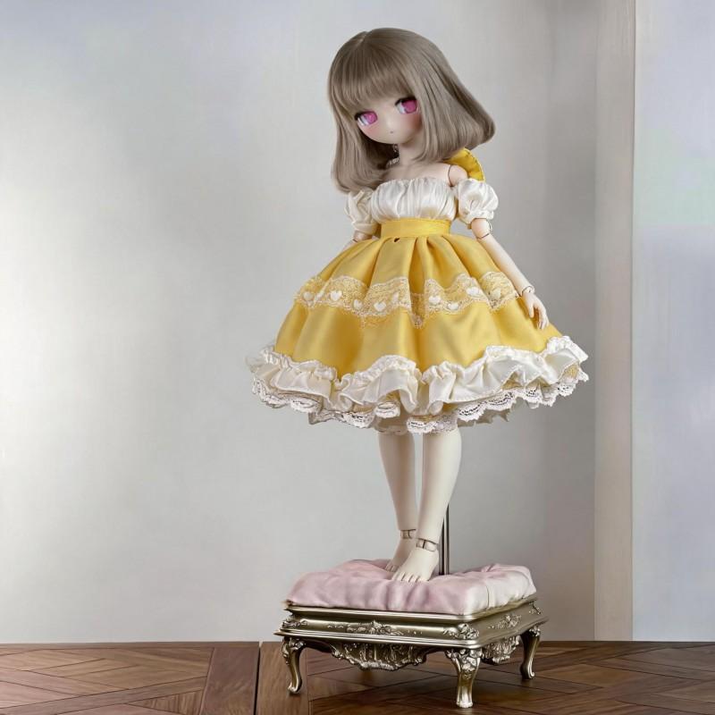 Sweet Style 30cm BJD Doll Outfit Set - Cotton Dress Top 1/3 Scale Dolls Adjustable Fit