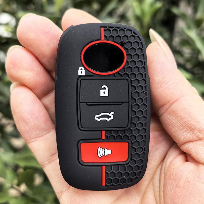 

4 Buttons Silicone Car Remote Key Case Key Fob Shell For Daihatsu Rocky For Toyota Raize Fob Key Chain Accessories