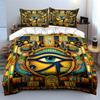 Eye of Horus motif. Bedding sets Duvet cover sets Duvet covers Pillowcases(1 * Duvet Cover 2 * Pillowcases without duvet insert)