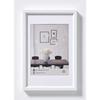 Plastic Frame - Steel Style - 050x070 - White - Rectangular - Contemporary Design