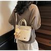 Street Style Nylon Square Bag For Women Teen Fashion Lightweight Crossbody Bag With Stitching Detail