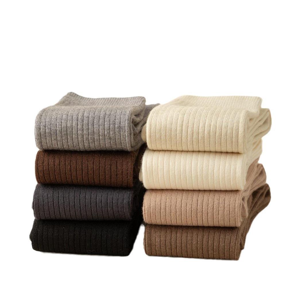 Melaude Women's Cashmere Wool Calf Socks: Warm, Cold-Resistant, Slimming, Beautiful Leg Socks for Autumn/Winter