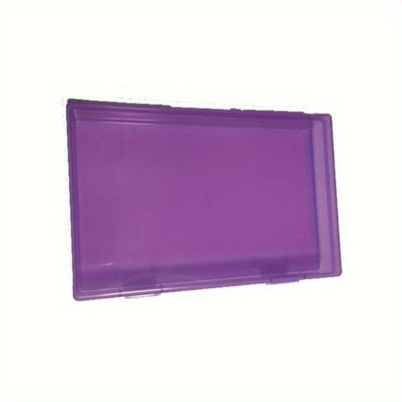 Double Button PP Transparent Plastic Box Hardware Parts Photo Storage Box Rectangular Product Packaging Component Plastic Box