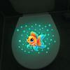 Glow-In-The-Dark Goldfish Bubble Toilet Sticker Creative Self-Adhesive Removable Bathroom Decoration Wall Windows Car Stickers