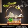 Chinese Wealth-Attracting Water Fountain with Fish Tank - Creative Ornament for Home or Office
