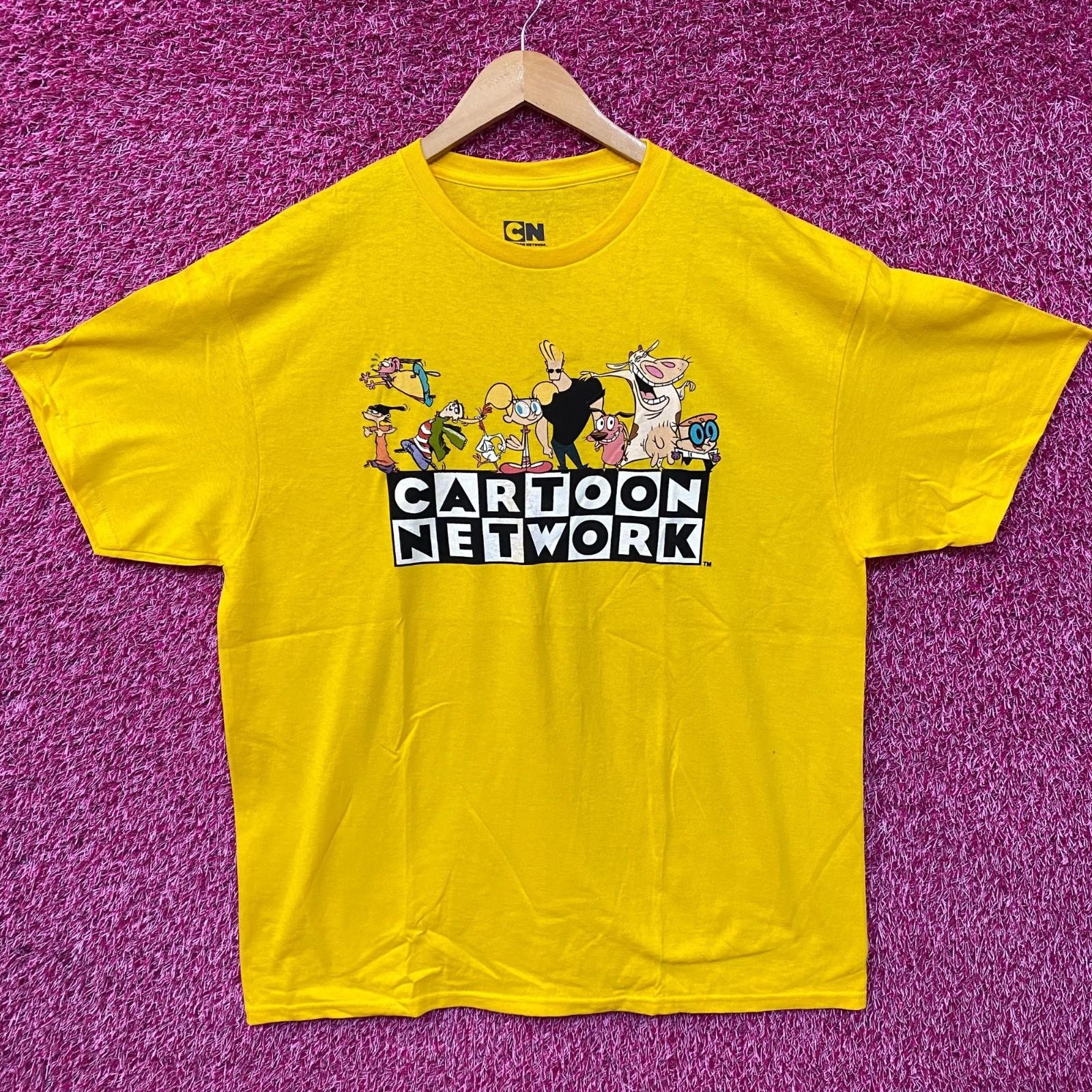 Cartoon Network Throwback Logo With Characters Graphic Print T-Shirt XL S