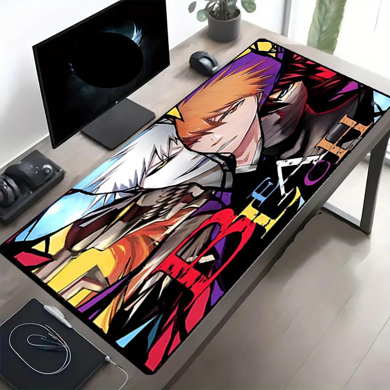 BLEACH Print Mouse Pad, Anti‑Slip Desktop keyboard Mat, for PC Laptop Gaming Working Daily Use, Cool Festival Surprise Gift