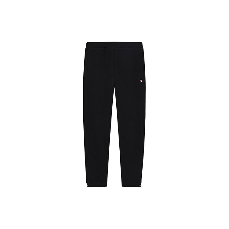 FILA Solid Color Minimalist Slim Fit Stretch Knit Casual Long Pants Women bottoms F11W241601F-NV S