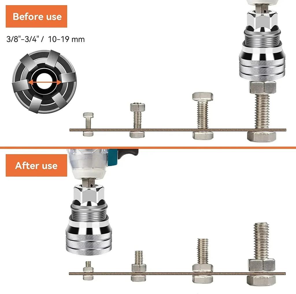 Universal Electric Wrench Sleeve Converter Fits for Standard 3/8-3/4'' 10 To 19mm Super Socket Multifunctional Drive Wrench Tool
