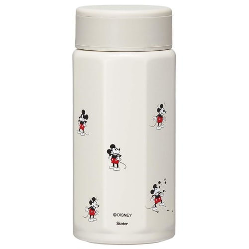 Skater Stainless Steel Mug Bottle 350ml Easy To Hold Octagonal Thermal/Cold Water Bottle Disney Mickey Mouse STO4-A