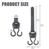 Adjustable Stroller Accessory Hanger Clip Double Hook Designing Easy Installation No Tools Required for Busy Parents
