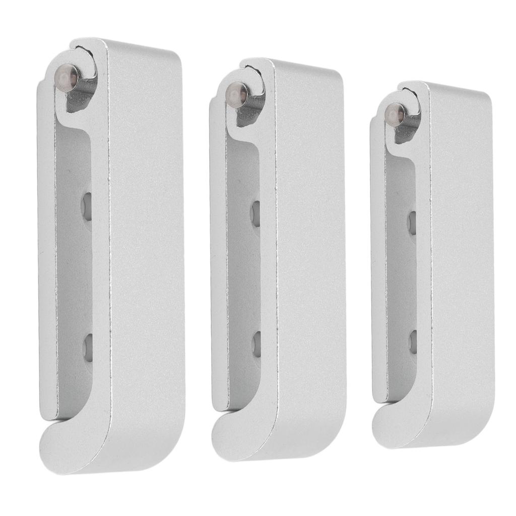 3 Stück Klappbare Mantelhaken Aluminiumlegierung Faltbarer Wandhaken für Büro Schlafzimmer Wohnzimmer Esszimmer