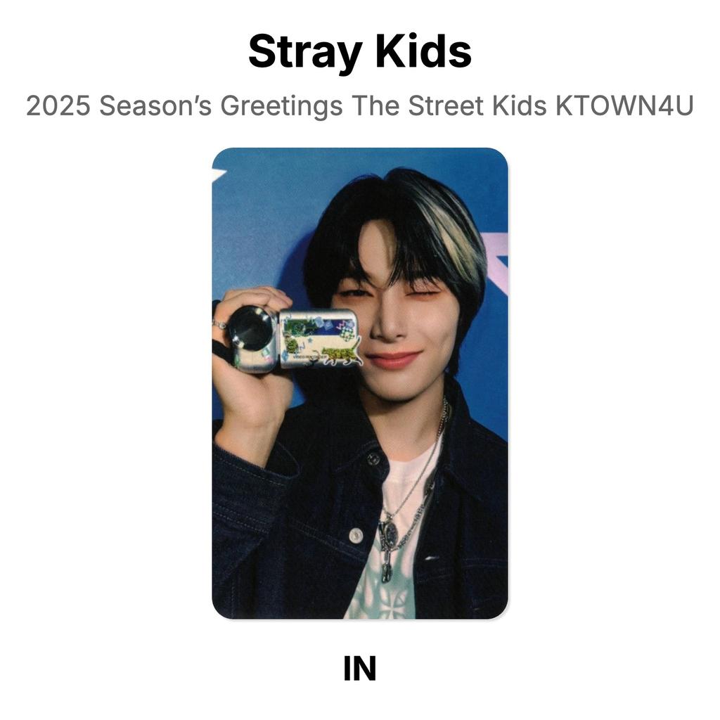 Stray Kids 2025 Season’s Greetings The Street Kids KTOWN4U Official Photocard