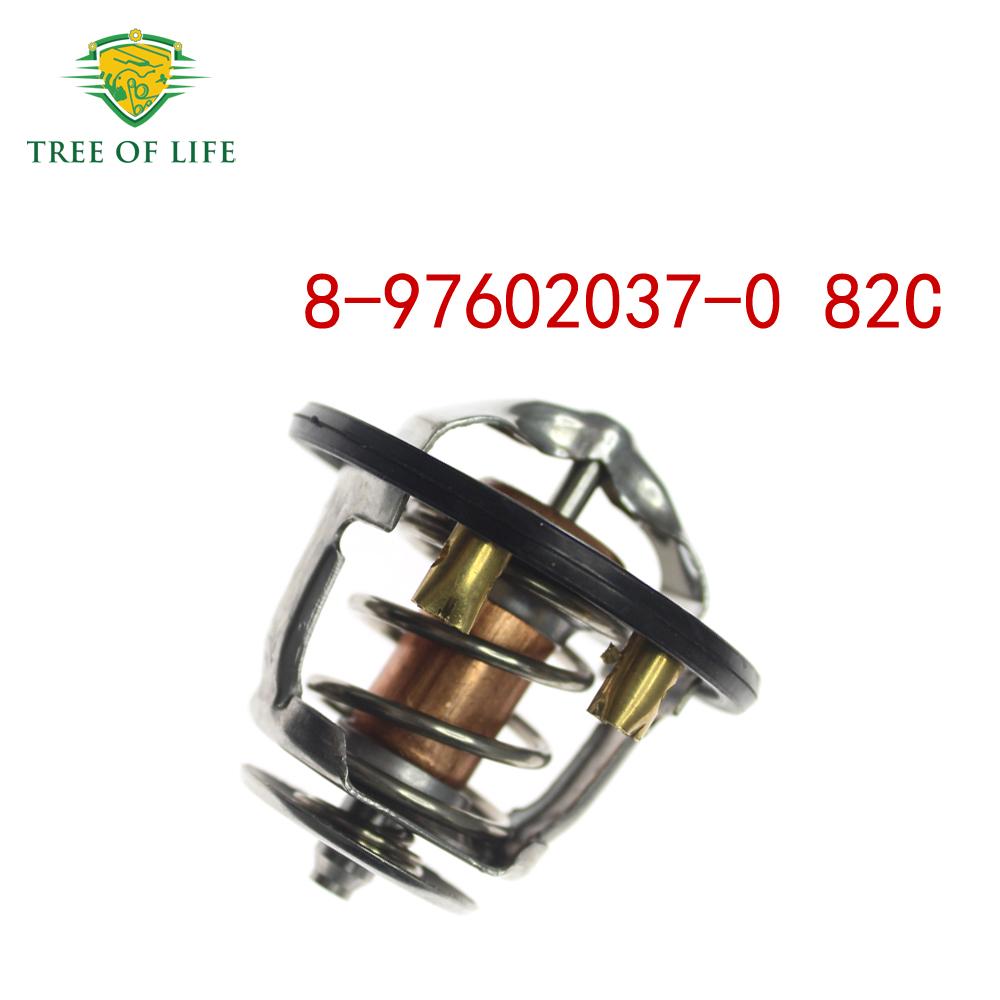 Pair Engine Coolant Thermostat For ISUZU 6HK1 6HE1 6HH1 6HG1 6HF1 FRR FSR FTR FTS TRUCK 8-97602037-0 8-97602048-2 82c 8-97602037-0  82C