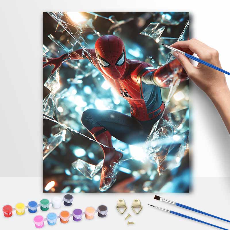 Disney Spiderman Oil Painting Kit Canvas DIY Home Decor Gift