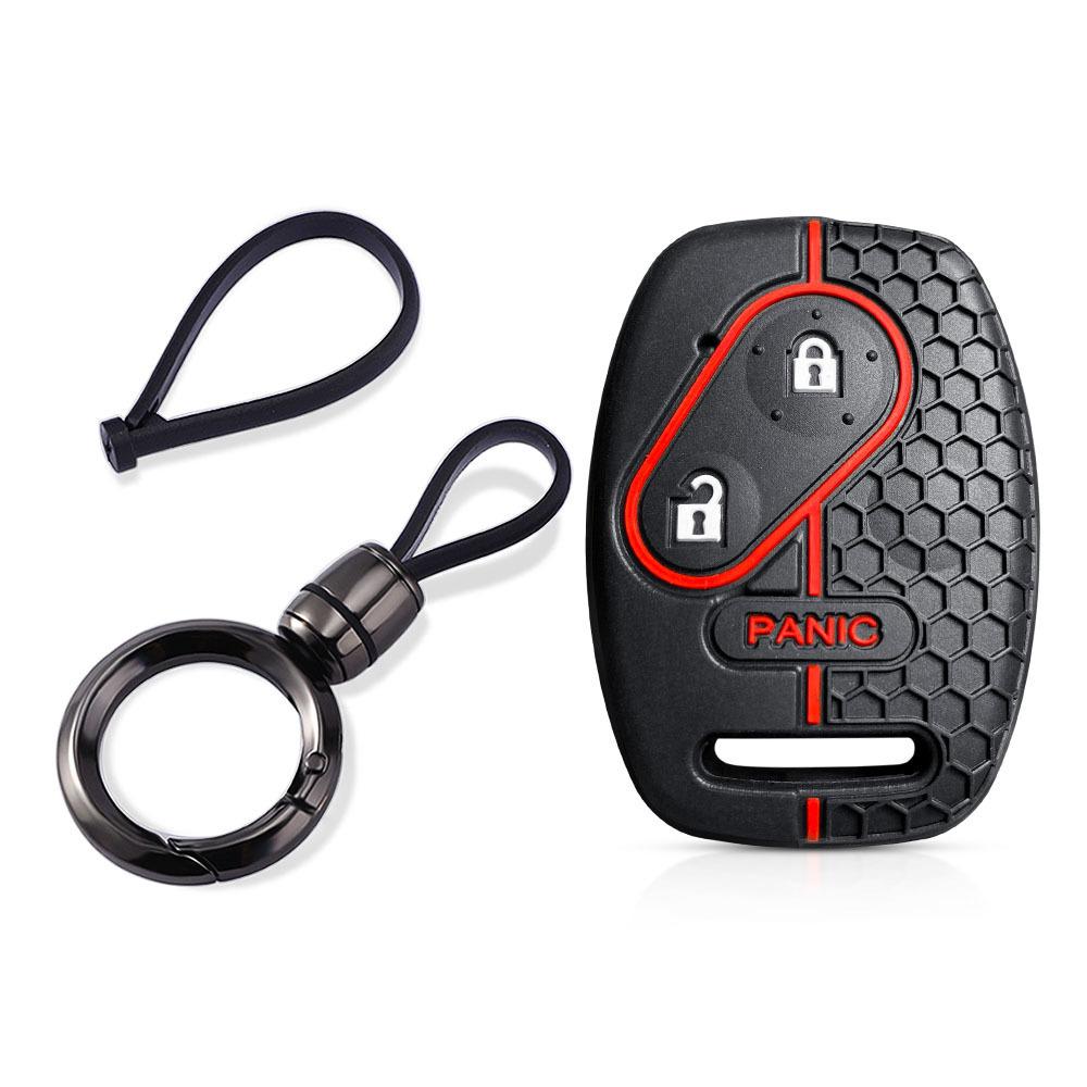 For Honda CRV SRV FRV Fit Civic Accord Jazz For Acura CSX Silicone Key Case Fob Accessories Holder Key Cover Shell