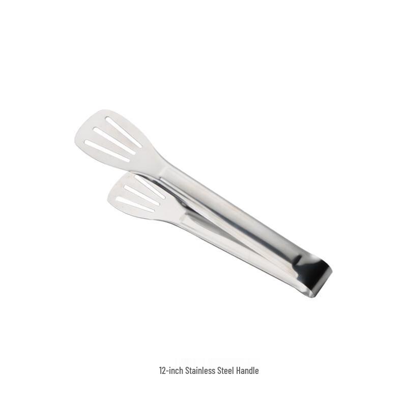ZISIZ 12-inch Stainless Steel Food Tongs - 3-Pack
