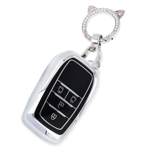 

[ZANEKO] Чехол для ключа Toyota Sienta 4 кнопки для чехла для ключа Voxy Noah 90 Series (Милые кошачьи ушки черного цвета)