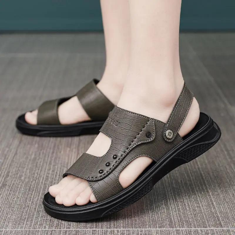 Fashion Rubber Shoes for Men Beach Stylish Summer 2025 Breathable Wholesale On Offer Original New Design Styles Fashion Buy Man Sandals