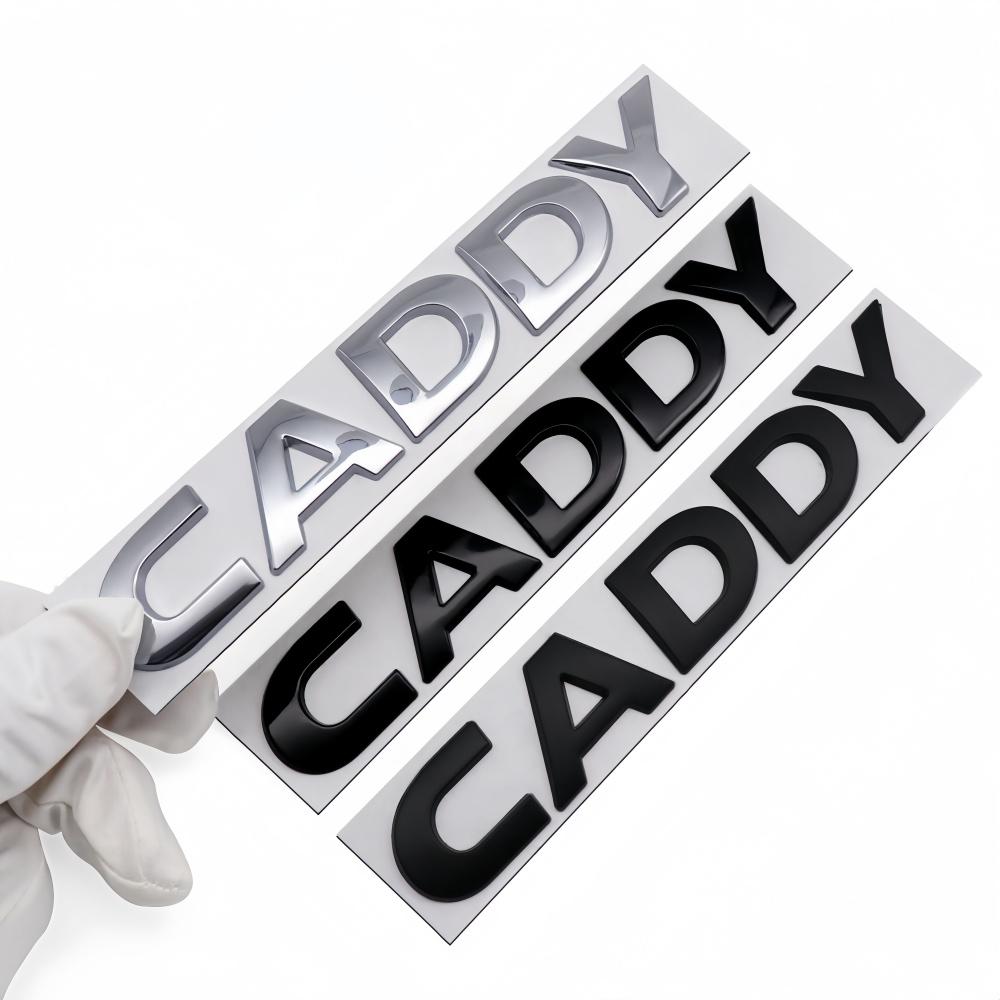 1pcs 3D metal for CADDY car Letter Emblem Rear tail trunk Decals badge sticker Decal styling auto Accessories