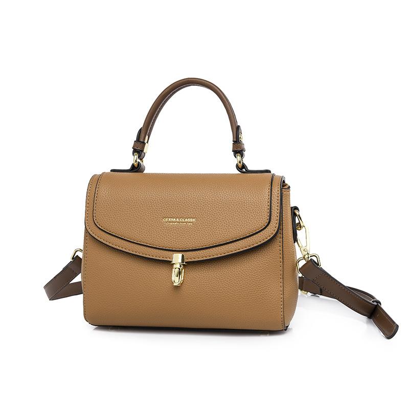 

Новая простая сумка высокого класса, модная сумка-мессенджер для поездок на работу большой вместимости, текстура мягкой кожи, женская сумка через плечо хаки