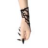Samt Spinnennetz Armband Schwarzer Dorn Verstellbare Handkette Gothic Armband Rollenspiel