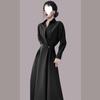 2025 Spring/Autumn Women's Acetate Satin French Shirt Dress