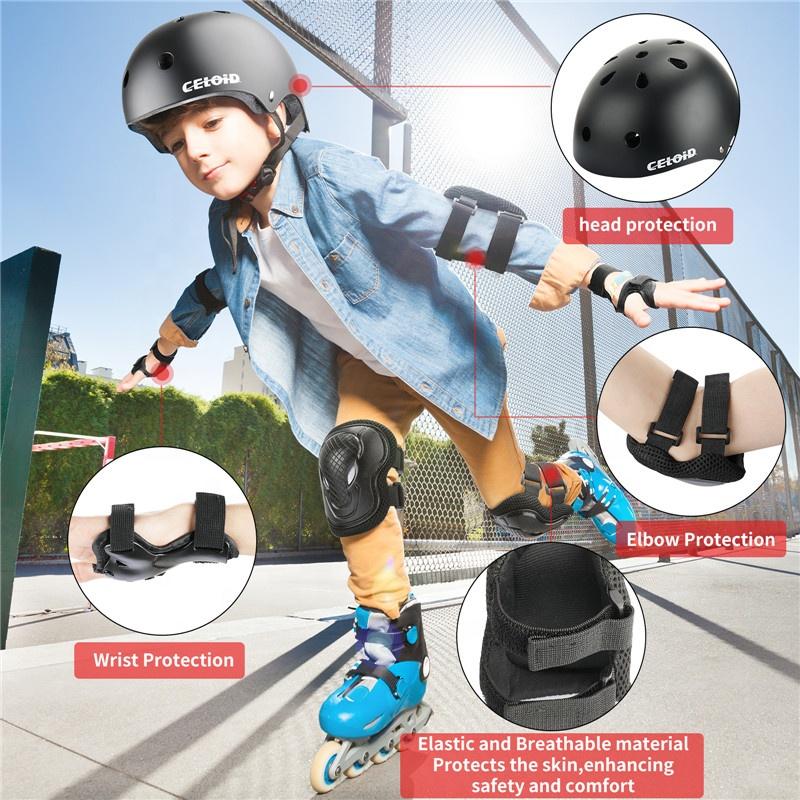 Kidsadults Bike Accessories Gear Set Roller Skating Helmet Skateboard Sports Protect Pads