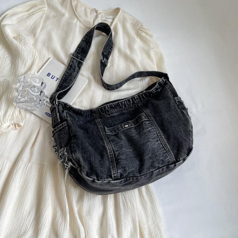 Denim Bag Messenger Bag Women's Crossbody Bag Student Classes Shoulder Bag