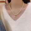 Nk-207 Cherry Small Pendant, Pearl Necklace, Short High-End Niche Light Luxury Women'S New Internet Celebrity Popular Necklace
