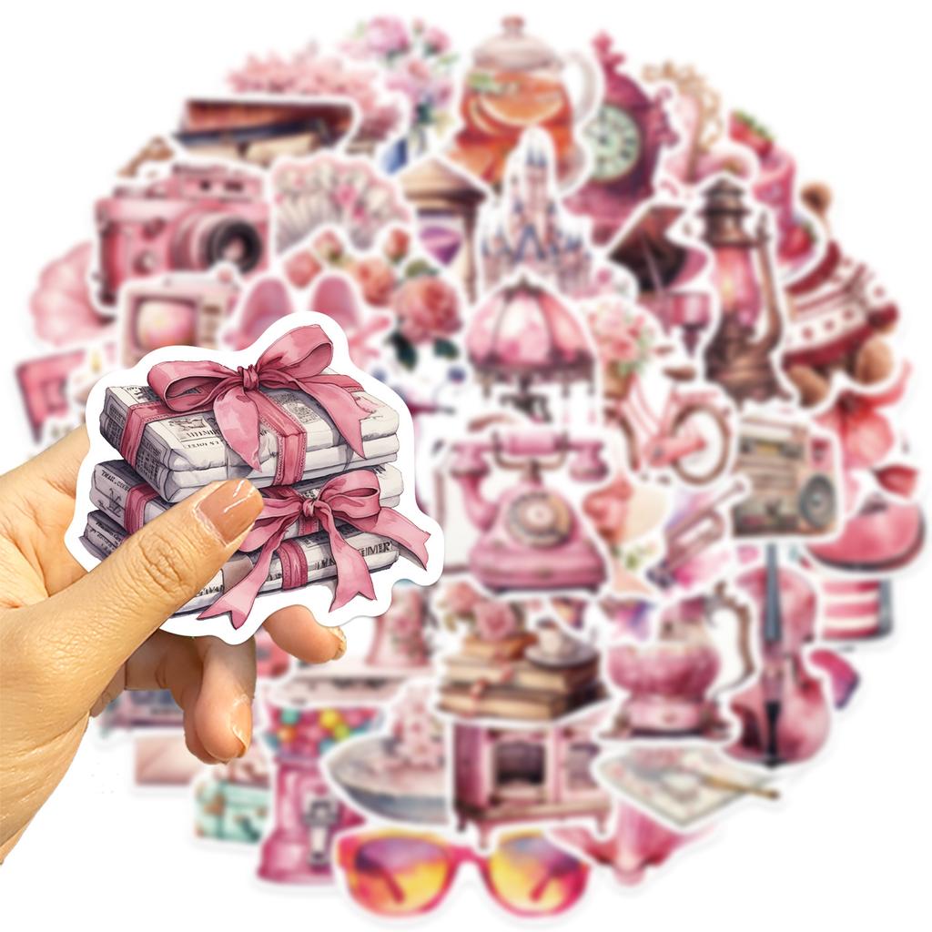 60 Rosa Ferie Graffiti Klistremerker Gitar Notatbok Koffert DIY Vanntette Klistremerker