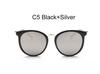Mirror Sunglasses Women Cat Eye Oversized Round Pink Sunglasses Female Luxury Brand High Quality Glasses Ladies Lady UV400