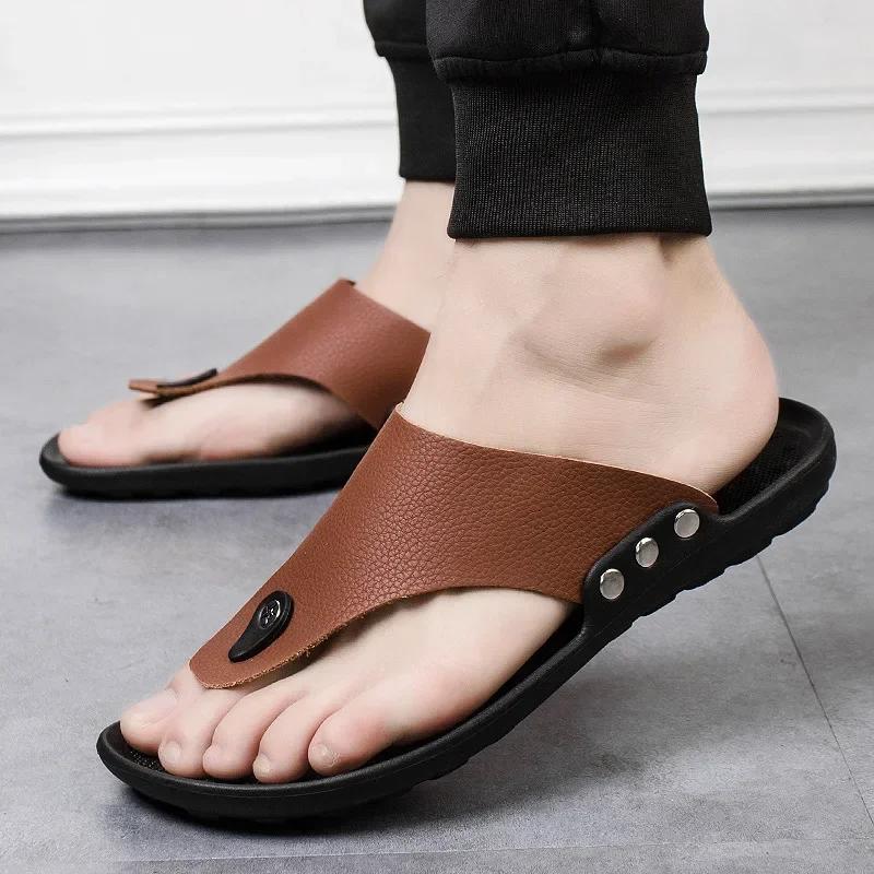 MAEDEF Fashion New 2024 Man Shoes High Quality Anti-slip Beach Sandal Summer Lightweight Breathable Soft Comfortable Casual Shoe