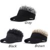 Unisex Spiked Hairs Wig Hat With Spiked Wigs Outdoor Sunshade Baseball Cap Sunhat Fancy Performance Casual Hip-Hop Dance Visor