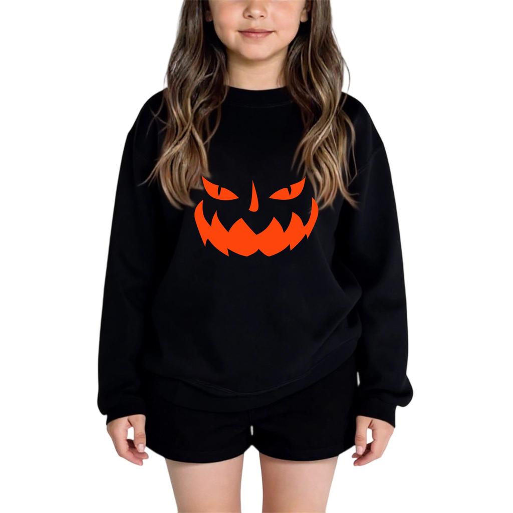 Boys Girls Child Fashion Daily Versatile Casual Crewneck Sweatshirts Daily Long Sleeve Patchwork Top Sweatshirts