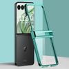 For Motorola Razr 50 Ultra 5G Clear Case Hinge Design Electroplating PC Phone Cover