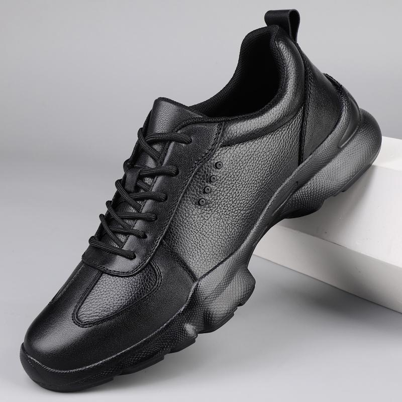 Fashion Leisure Walk Men's Sneakers Genuine Leather Men Casual Shoes Classic Outdoor Male Sports Walking Shoes Non-Slip Sports Footwear