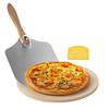 Pizza Stone, 381 Mm Round Cordierite Pizza Stone, Extra Large Baking-Stone with Aluminum Peel