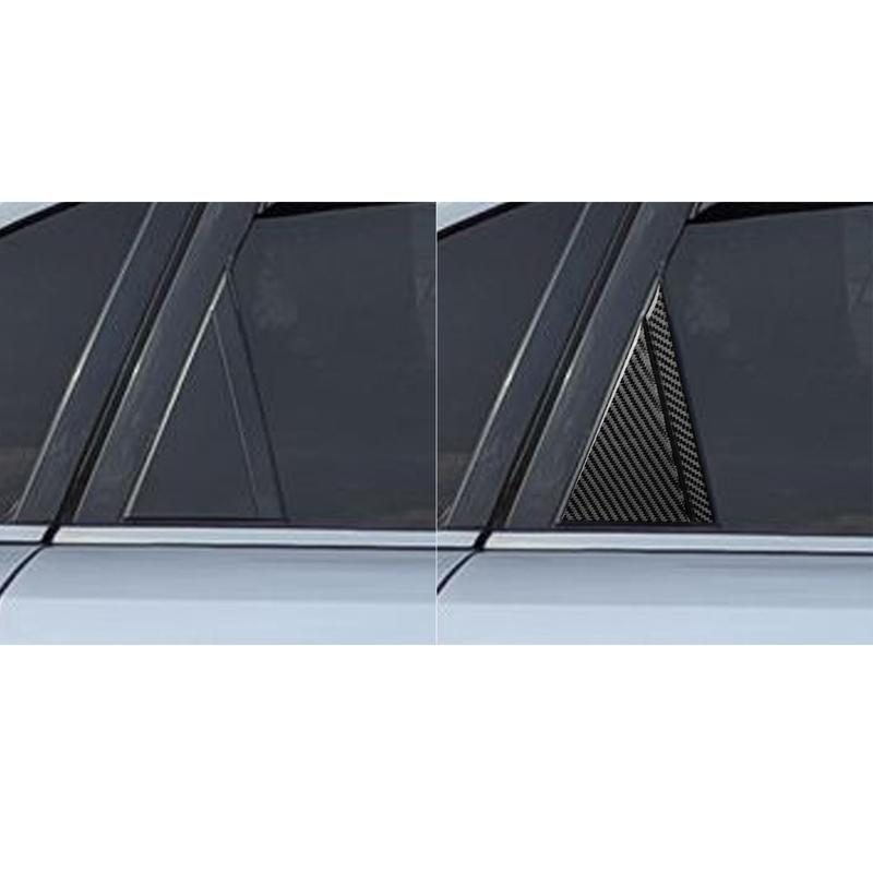 For Infiniti FX35 FX45 S50 2006-2008 Carbon Fiber Exterior Rear Door Window Triangular Panel Trim Cover Car Accessories Sticker