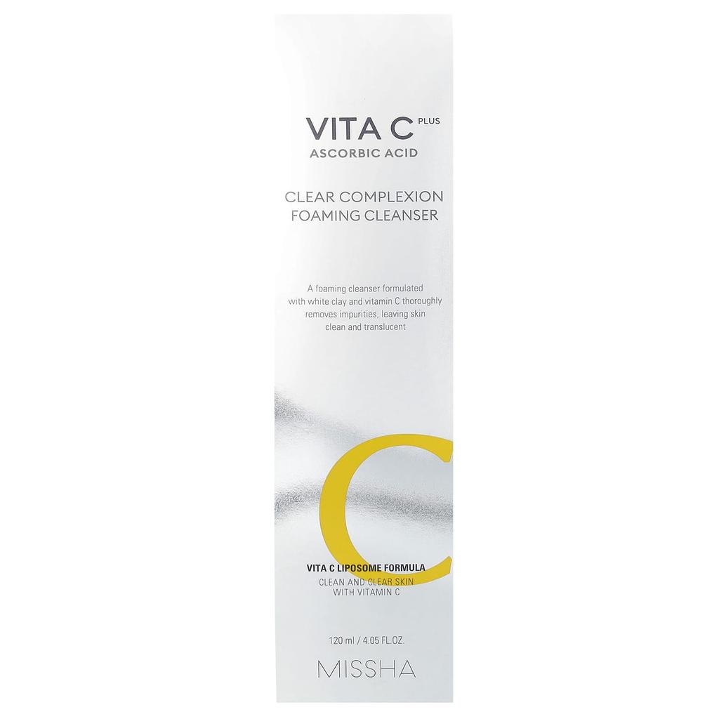 Vita C Plus Ascorbic Acid, Clear Complexion Foaming Cleanser, 120Ml(4.05Fl Oz)