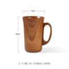 280ml Coffee Mug Large Capacity Japanese Style Tea Cup Natural Jujube Wood Beer Milk Tea Water Cup With Handle Bar Drinkware