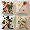 Classic Painter Wassily Kandinsky Cushion Cover Soft & Easy-Wash Pillow Case – Versatile for Couch, Bed, Travel and Office